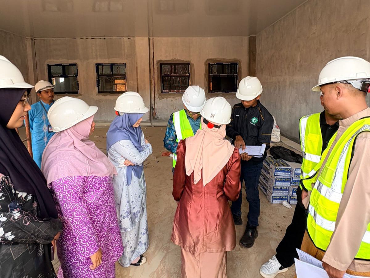 PERANGKAT PRODI PIAUD STAIN SAR KEPRI TINJAU PERKEMBANGAN PEMBANGUNAN GEDUNG PAUD