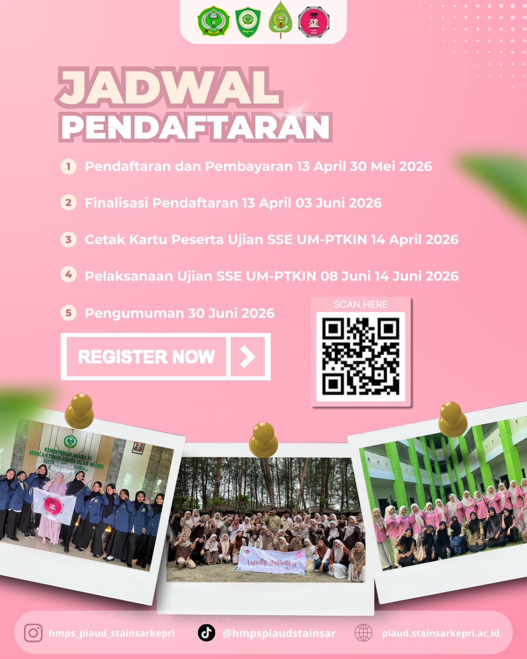 Yuk Kuliah di Prodi PIAUD ; Pendaftaran Mahasiswa Baru TA. 2026/2027 Telah Dibuka