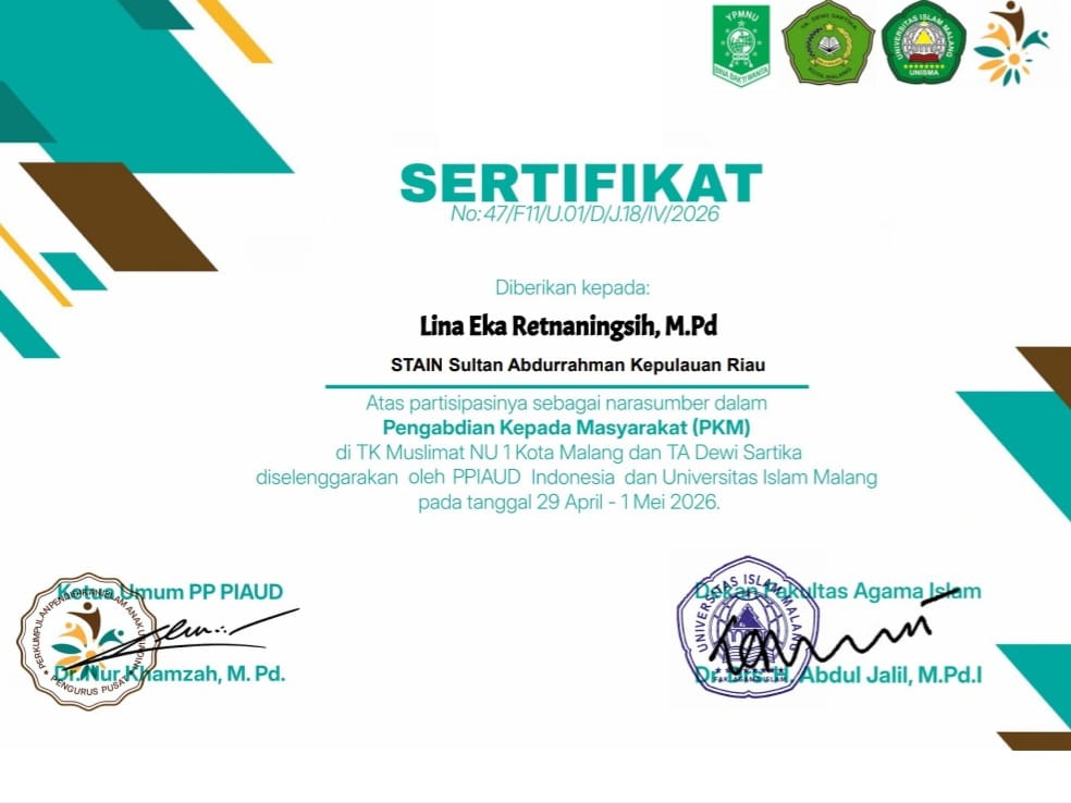 PIAUD STAIN SAR KEPRI BERPARTISIPASI DALAM PKM NASIONAL DI TK MUSLIMAT NU 1 MALANG, DORONG PEMBELAJARAN DIGITAL PAUD