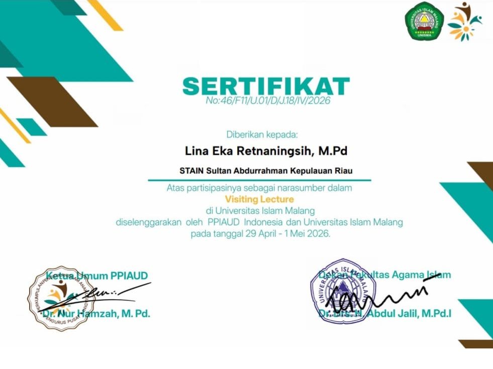 Inovasi Media Pembelajaran PAUD Jadi Sorotan, Dosen STAIN SAR Kepri Hadir Dalam Visiting Lecture di UNISMA