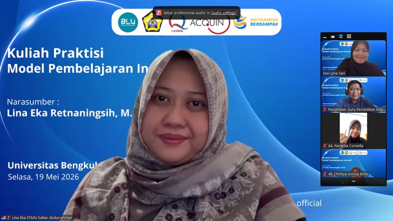 Dosen PIAUD STAIN SAR Kepri Jadi Narasumber Visiting Lecture PG PAUD Universitas Bengkulu