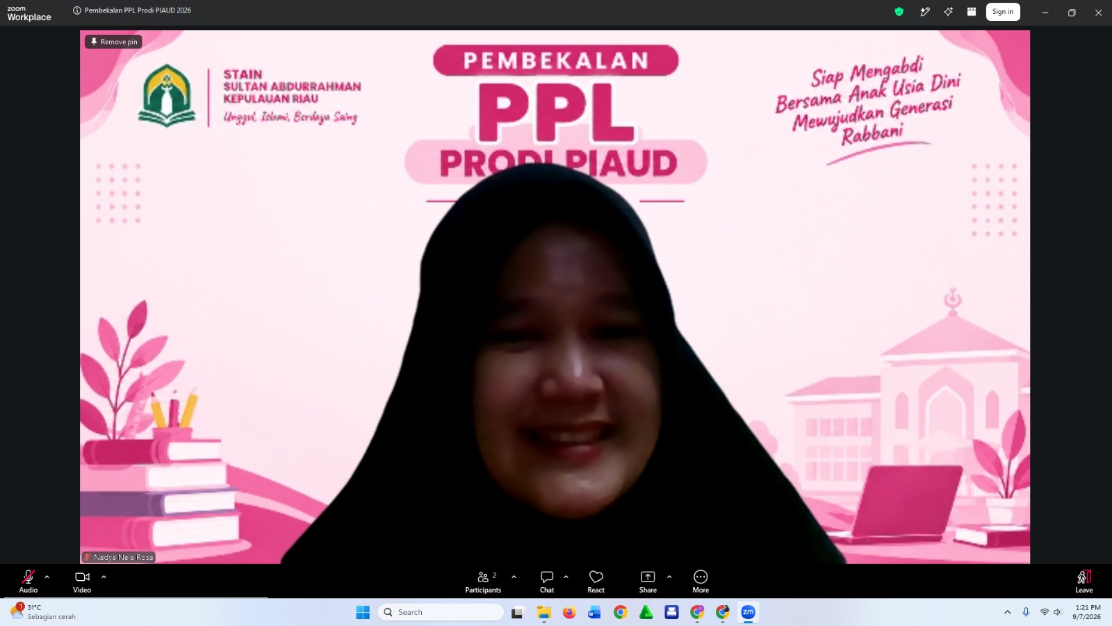 PIAUD STAIN SULTAN ABDURRAHMAN KEPRI GELAR PEMBEKALAN PPL BAGI MAHASISWA SEMESTER VII